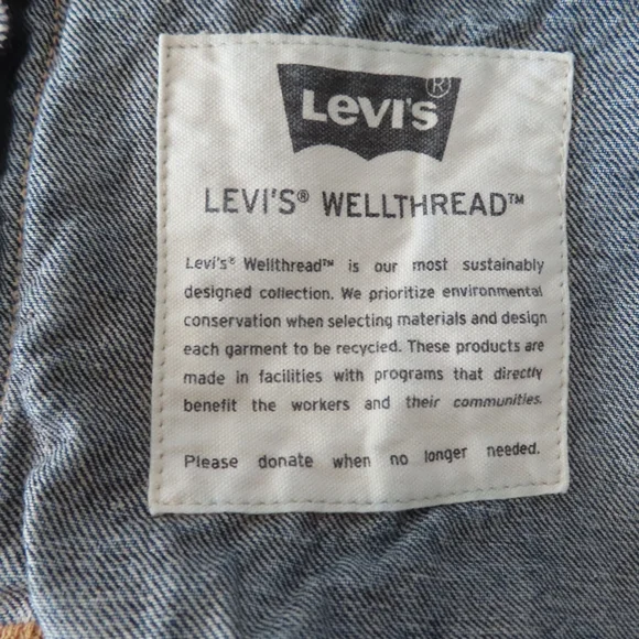 LEVI'S x NATHANIEL RUSSELL EARTH SERVICE WELLTHREAD DENIM JACKET MSRP $198- L